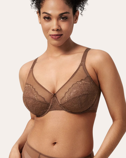 Coffee Breast Minimizer Bra - Enchante